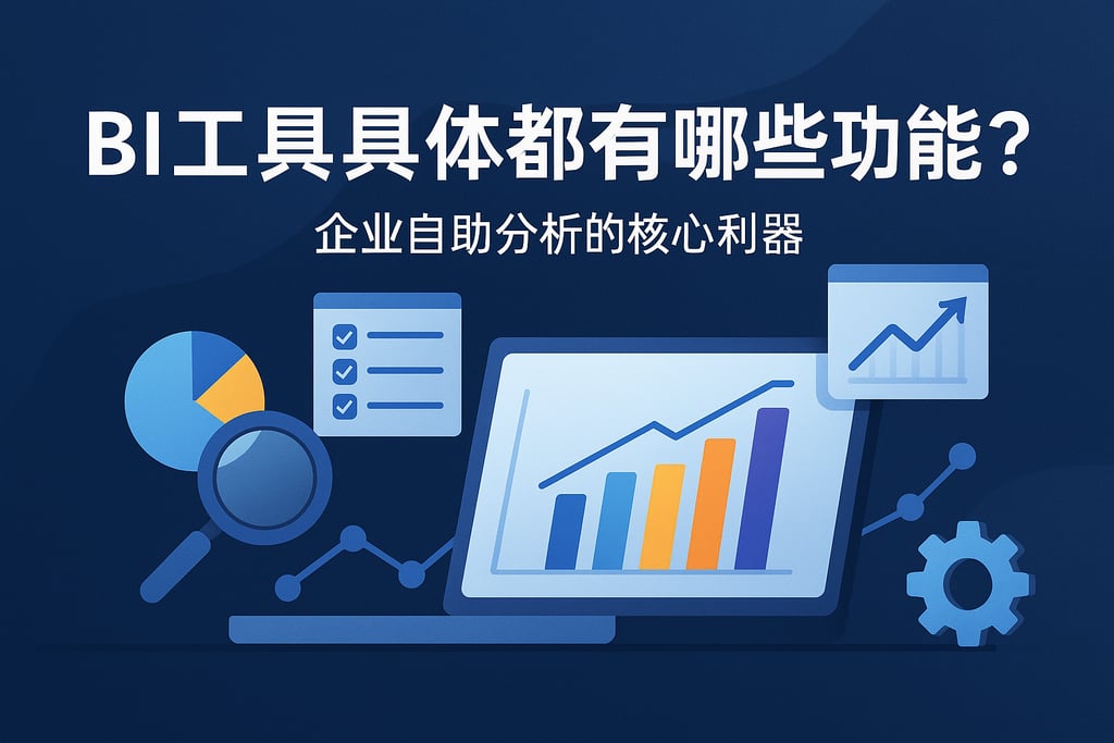 BI工具具体都有哪些功能？企业自助分析的核心利器