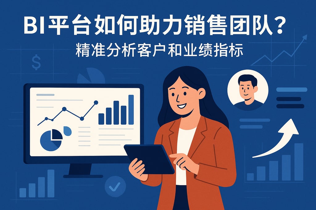 BI平台如何助力销售团队？精准分析客户和业绩指标