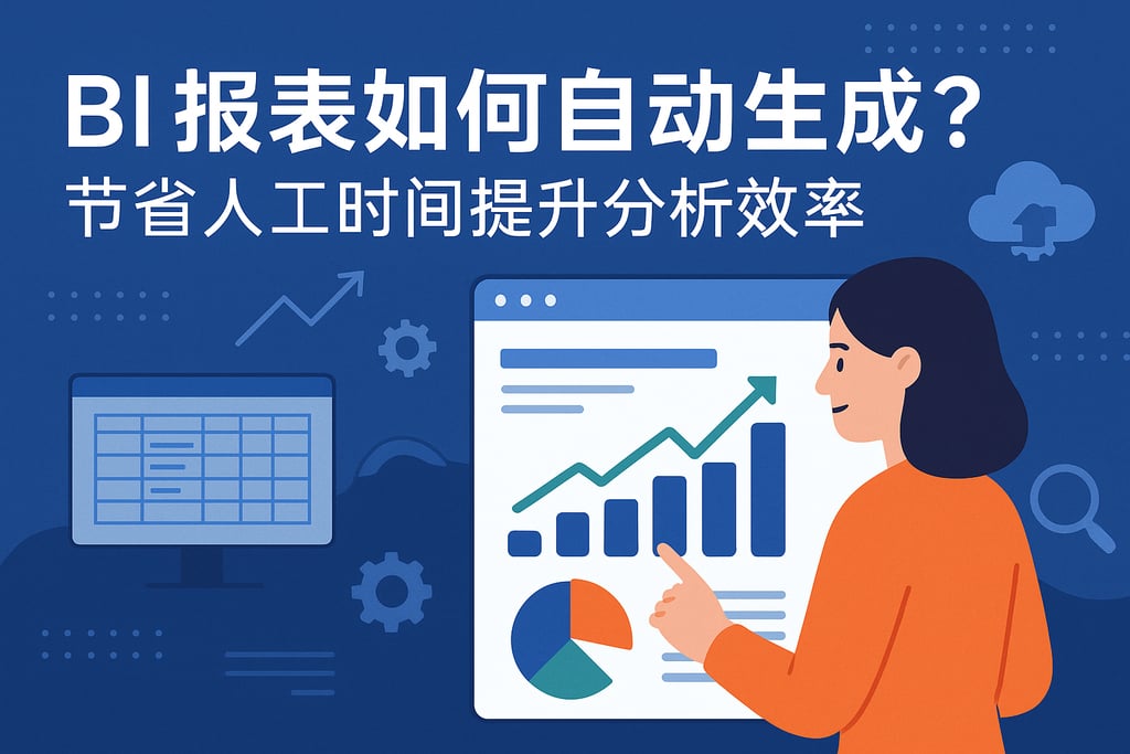BI报表如何自动生成？节省人工时间提升分析效率