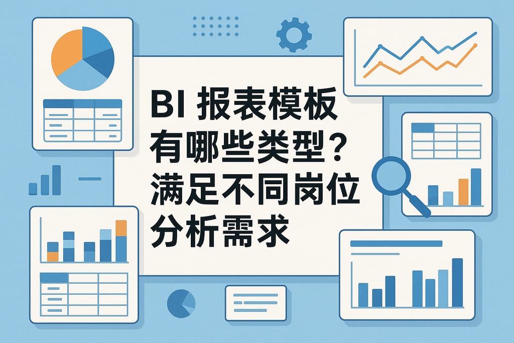 BI报表模板有哪些类型？满足不同岗位分析需求