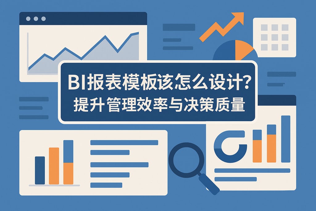 BI报表模板该怎么设计？提升管理效率与决策质量