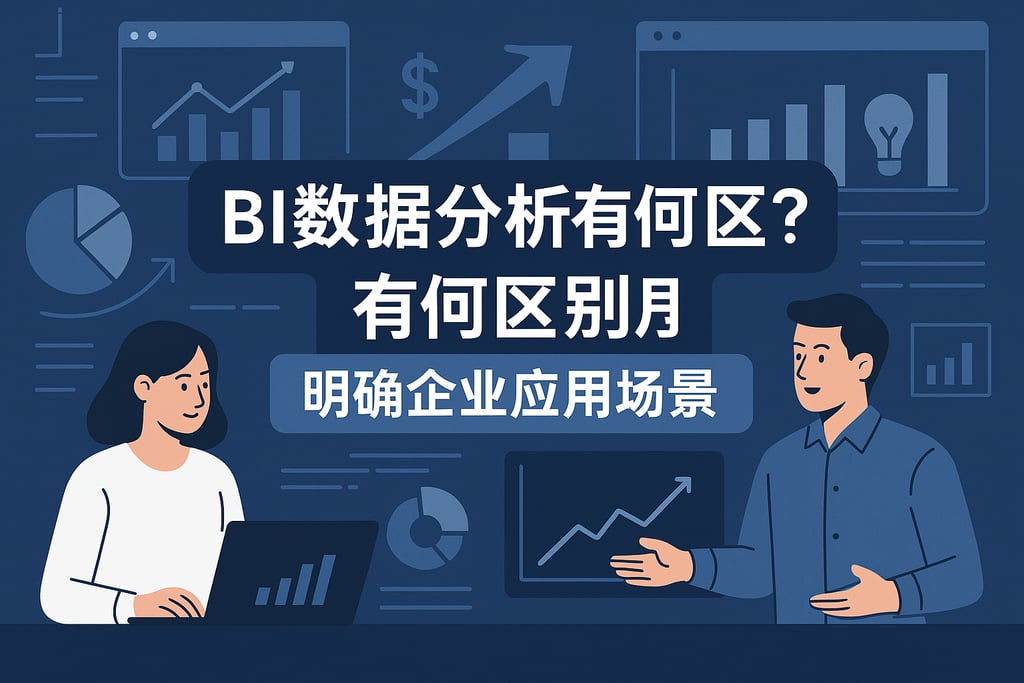 BI数据分析vs商业智能有何区别？明确企业应用场景