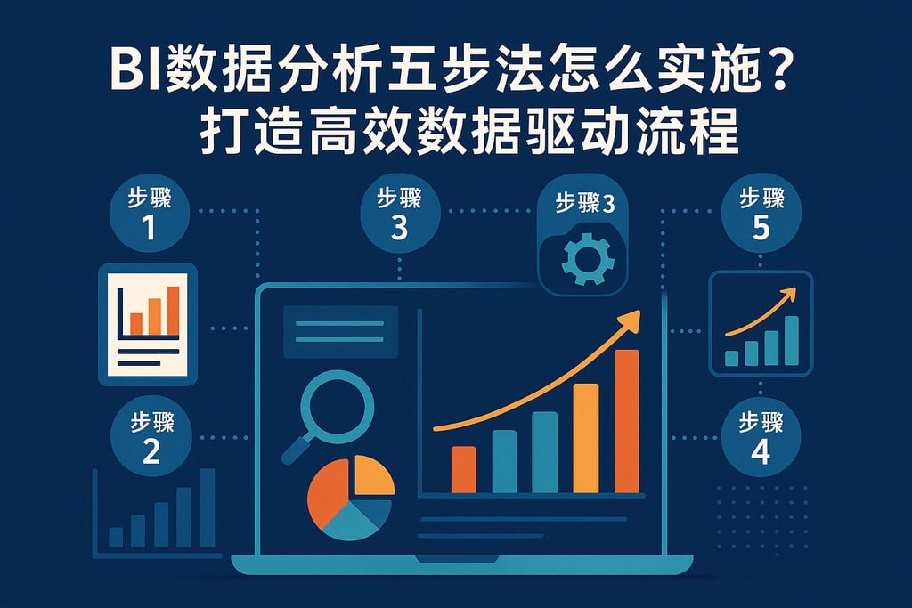 BI数据分析五步法怎么实施？打造高效数据驱动流程