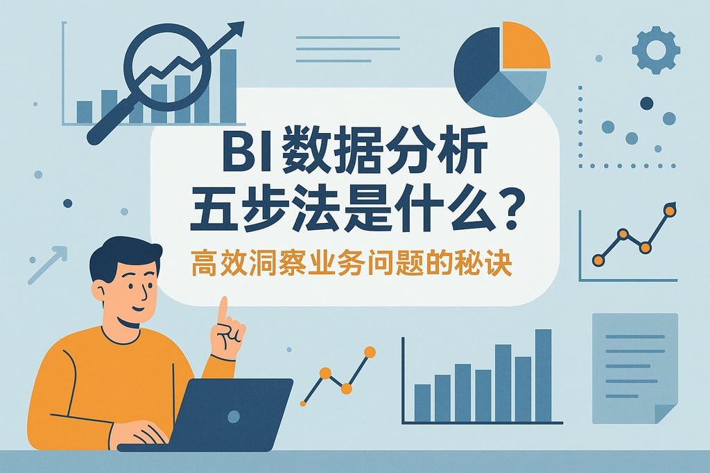 BI数据分析五步法是什么？高效洞察业务问题的秘诀