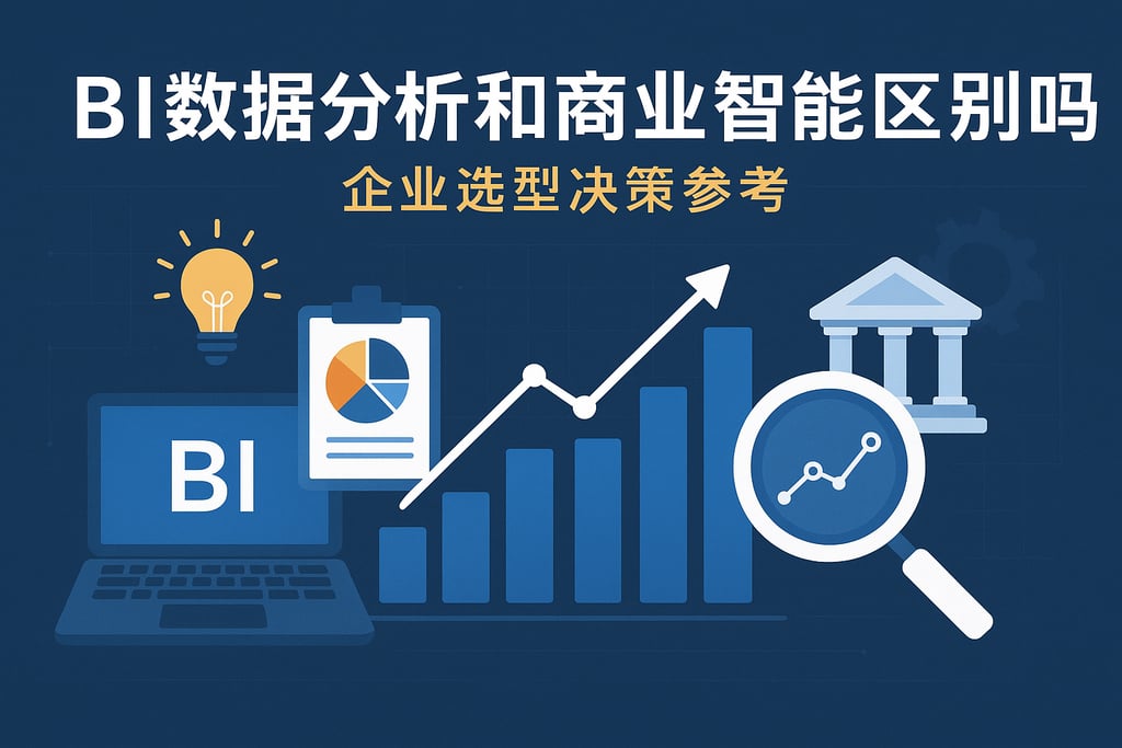 BI数据分析和商业智能有区别吗？企业选型决策参考