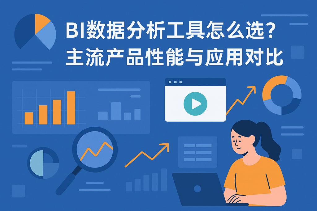 BI数据分析工具怎么选？主流产品性能与应用对比