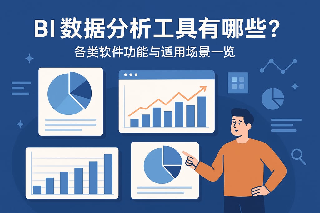 BI数据分析工具有哪些？各类软件功能与适用场景一览
