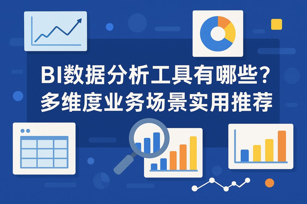 BI数据分析工具有哪些？多维度业务场景实用推荐