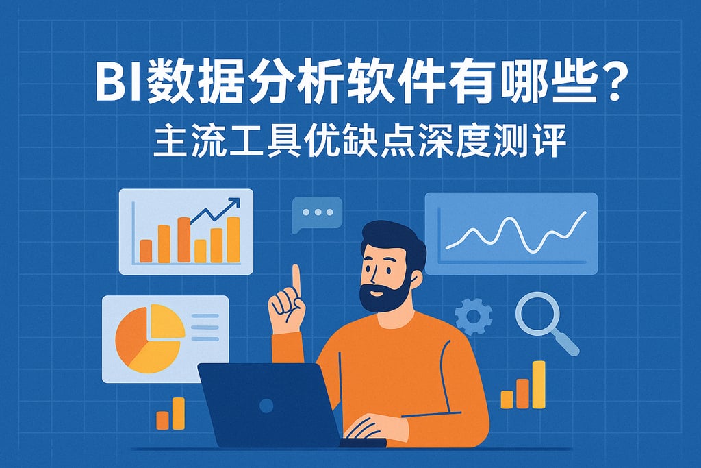 BI数据分析软件有哪些？主流工具优缺点深度测评