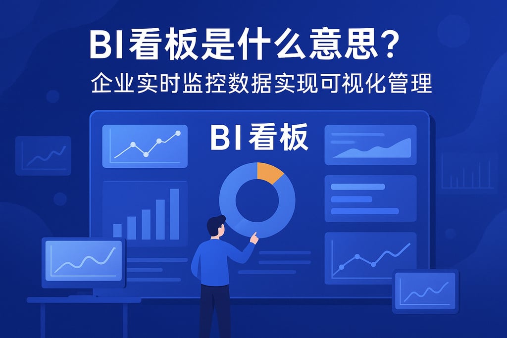 BI看板是什么意思？企业实时监控数据实现可视化管理