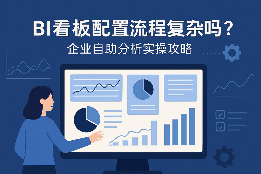 BI看板配置流程复杂吗？企业自助分析实操攻略