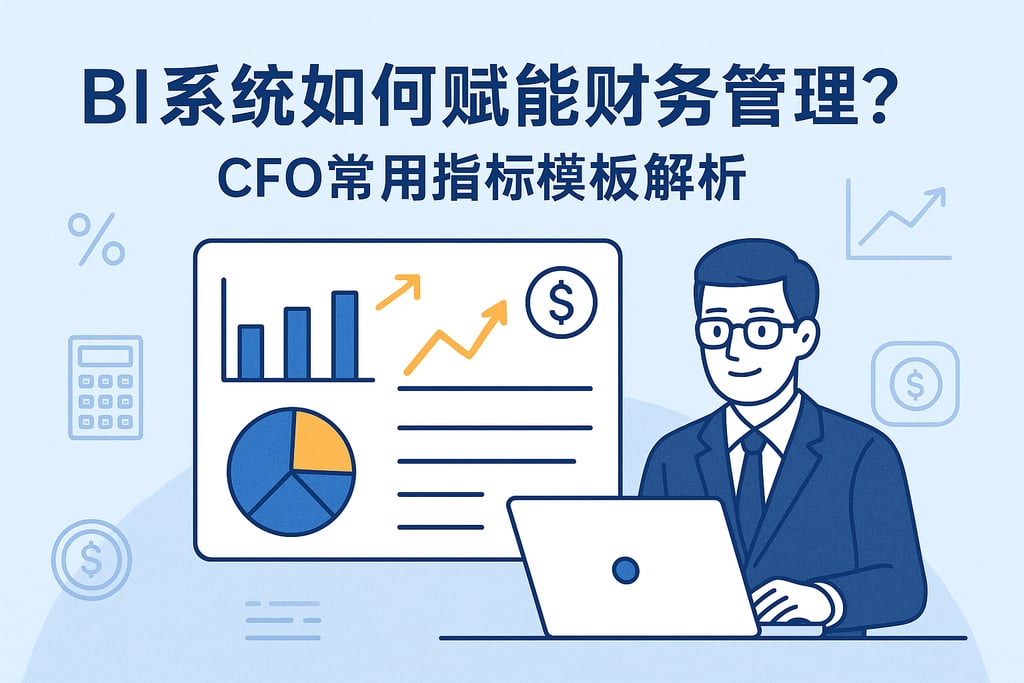 BI系统如何赋能财务管理？CFO常用指标模板解析