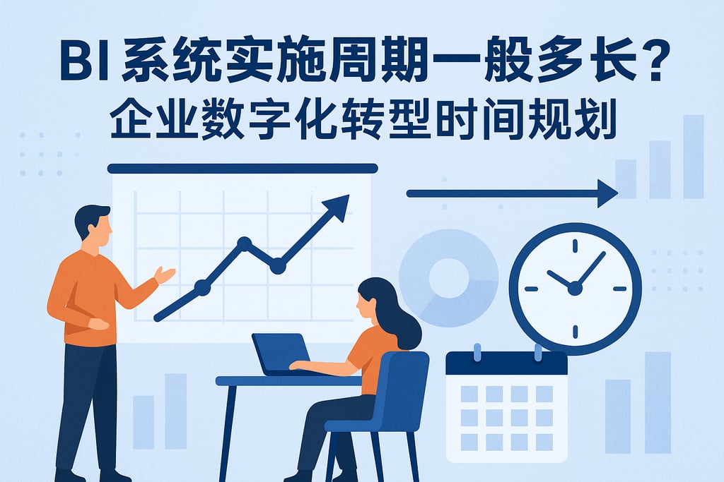 BI系统实施周期一般多长？企业数字化转型时间规划
