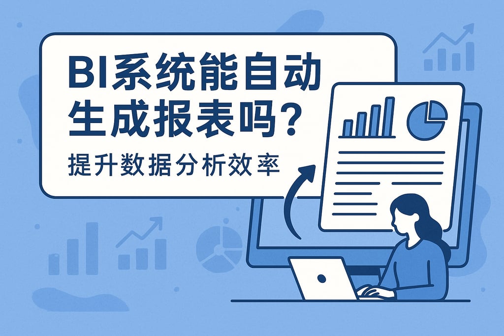BI系统能自动生成报表吗？提升数据分析效率