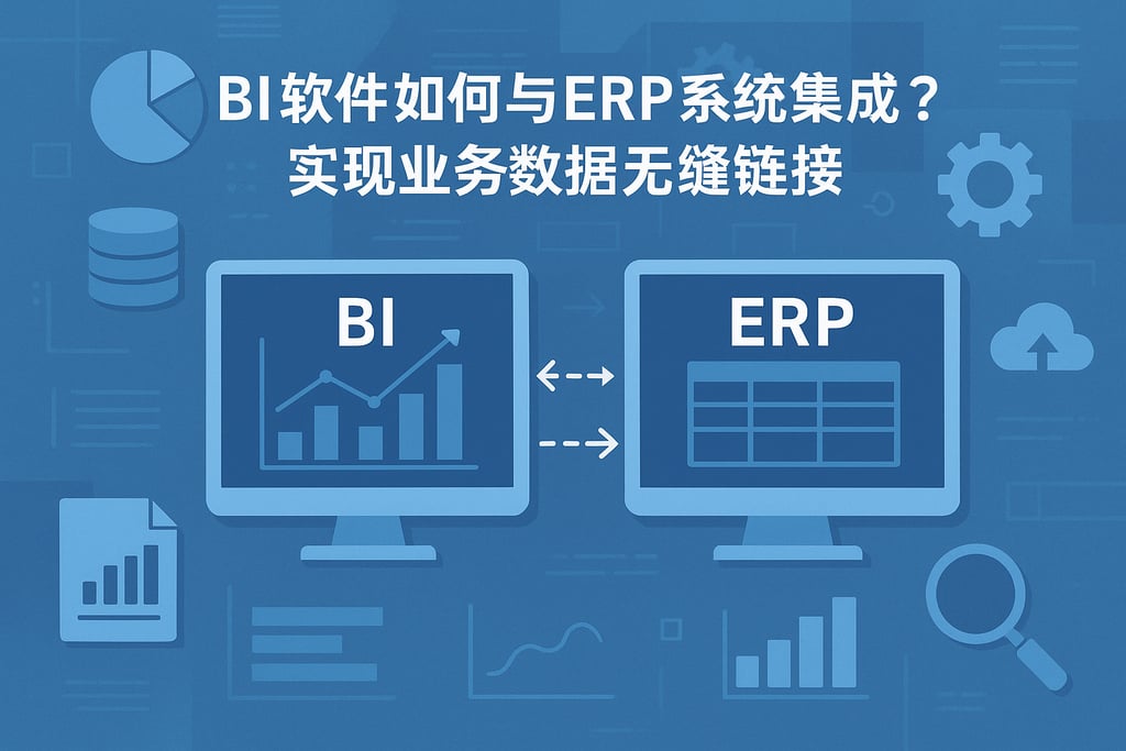 BI软件如何与ERP系统集成？实现业务数据无缝链接