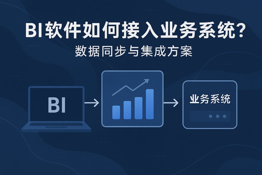 BI软件如何接入业务系统？数据同步与集成方案