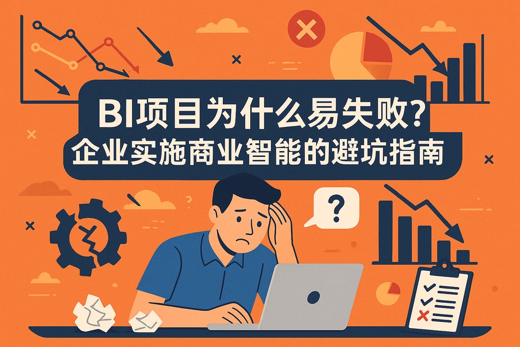 BI项目为什么易失败？企业实施商业智能的避坑指南