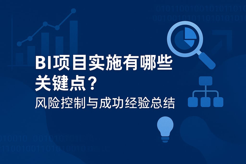 BI项目实施有哪些关键点？风险控制与成功经验总结