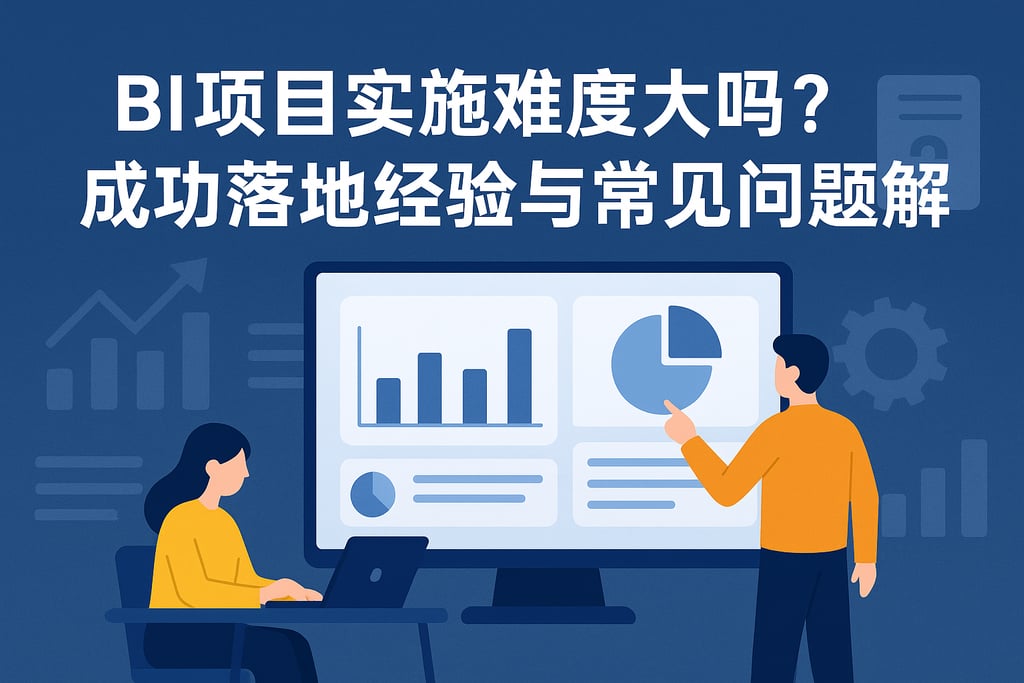 BI项目实施难度大吗？成功落地经验与常见问题解析
