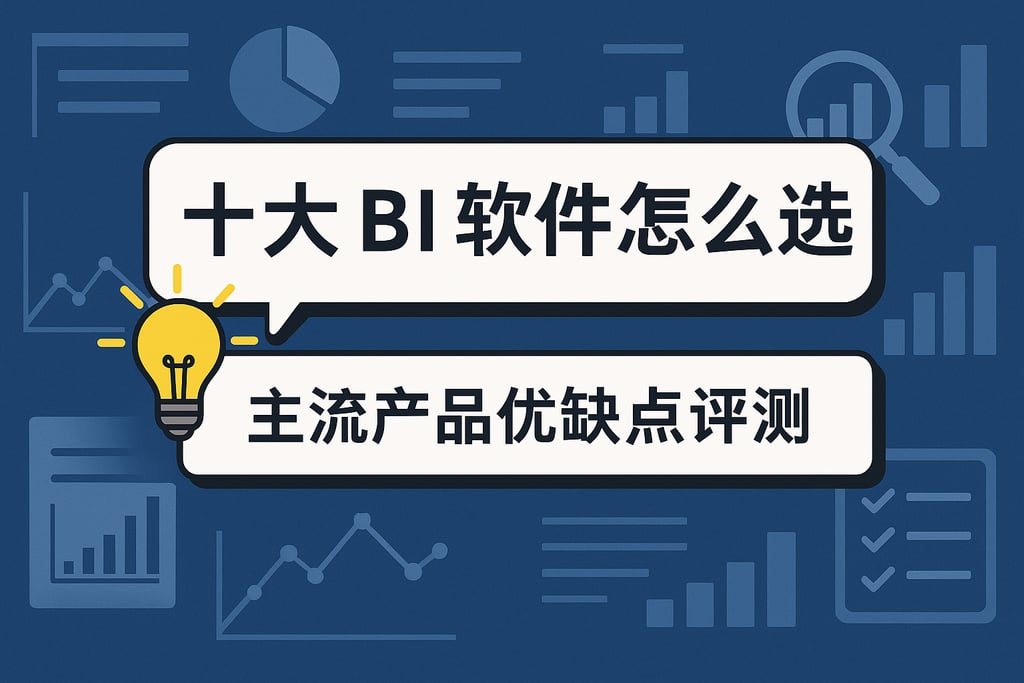 十大BI软件怎么选？主流产品优缺点评测