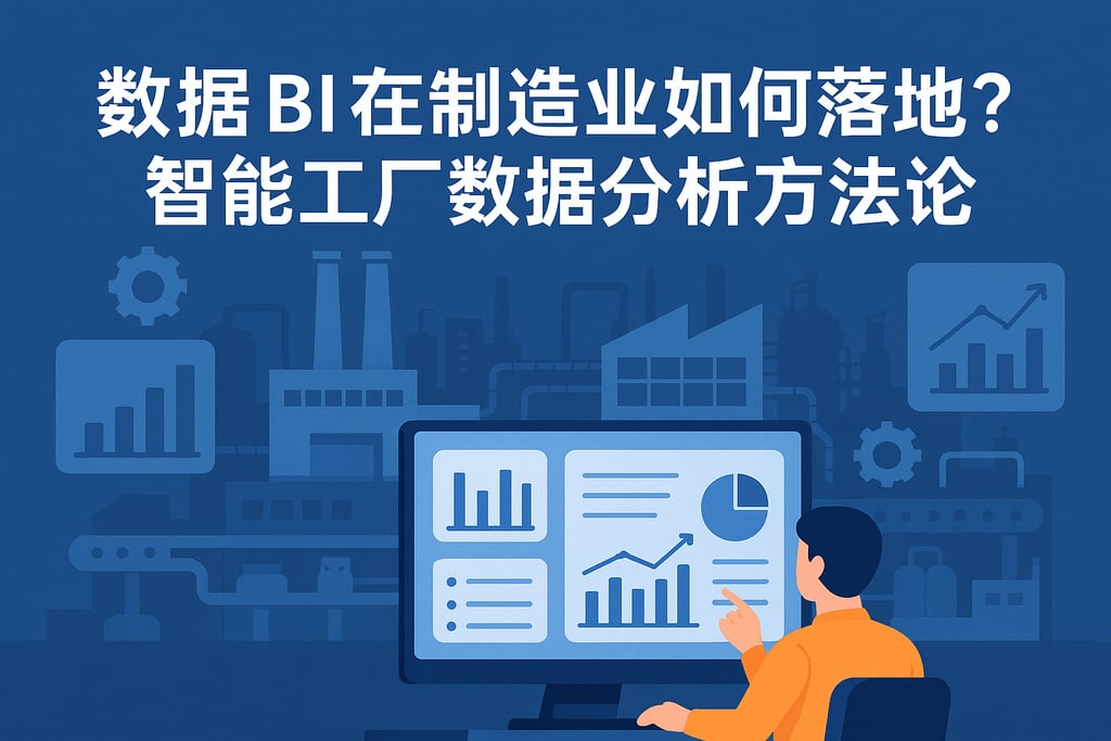 数据BI在制造业如何落地？智能工厂数据分析方法论