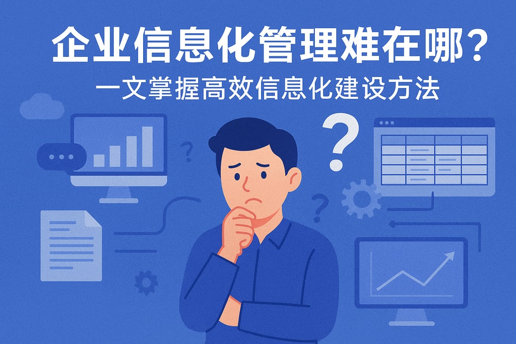 企业信息化管理难在哪？一文掌握高效信息化建设方法