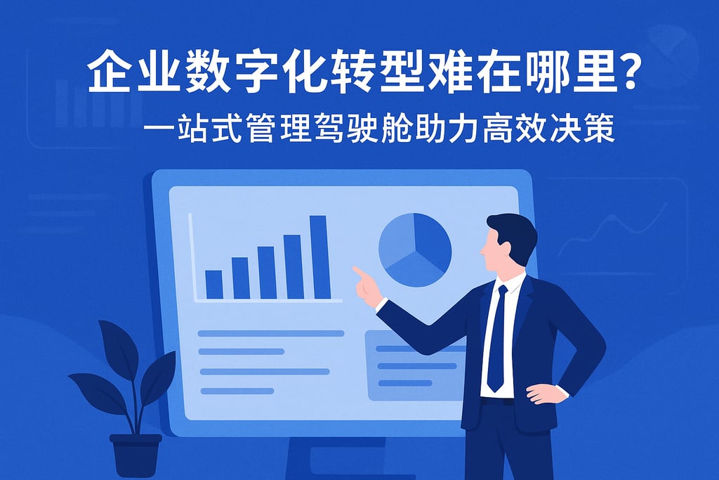 企业数字化转型难在哪里？一站式管理驾驶舱助力高效决策