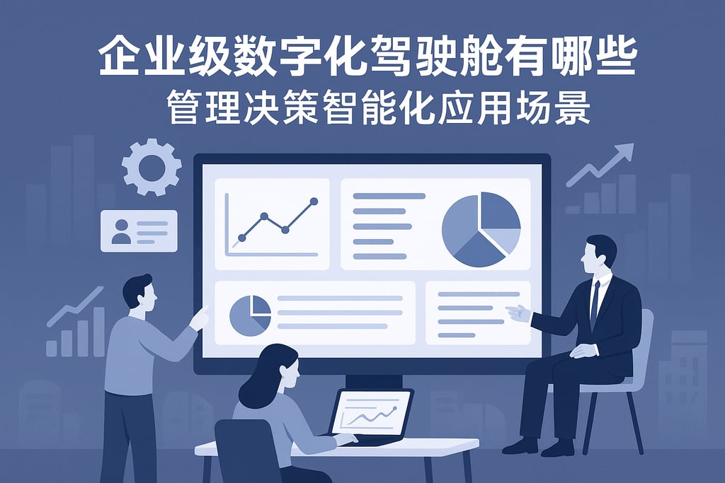 企业级数字化驾驶舱有哪些功能？管理决策智能化应用场景
