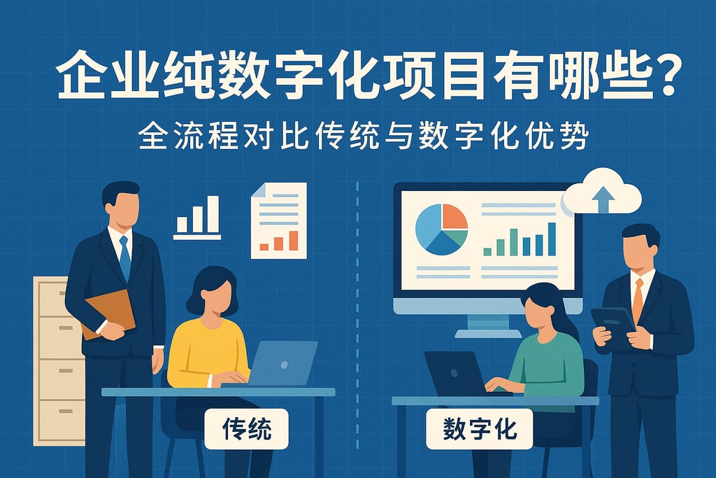 企业纯数字化项目有哪些？全流程对比传统与数字化优势