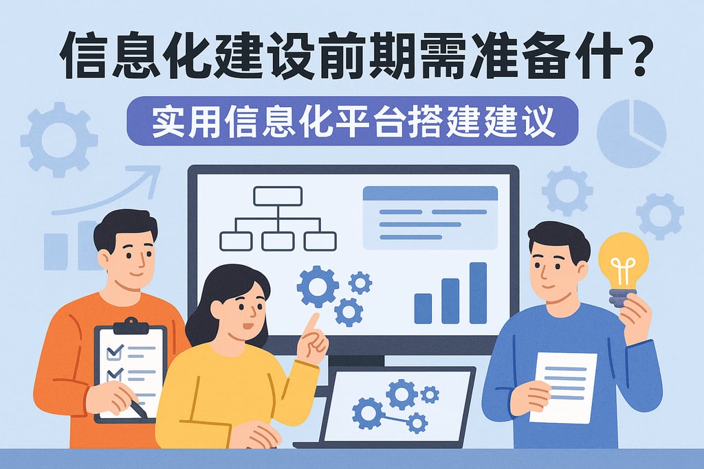 信息化建设前期需准备什么？实用信息化平台搭建建议