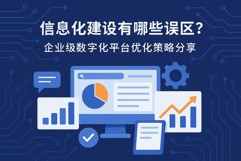信息化建设有哪些误区？企业级数字化平台优化策略分享