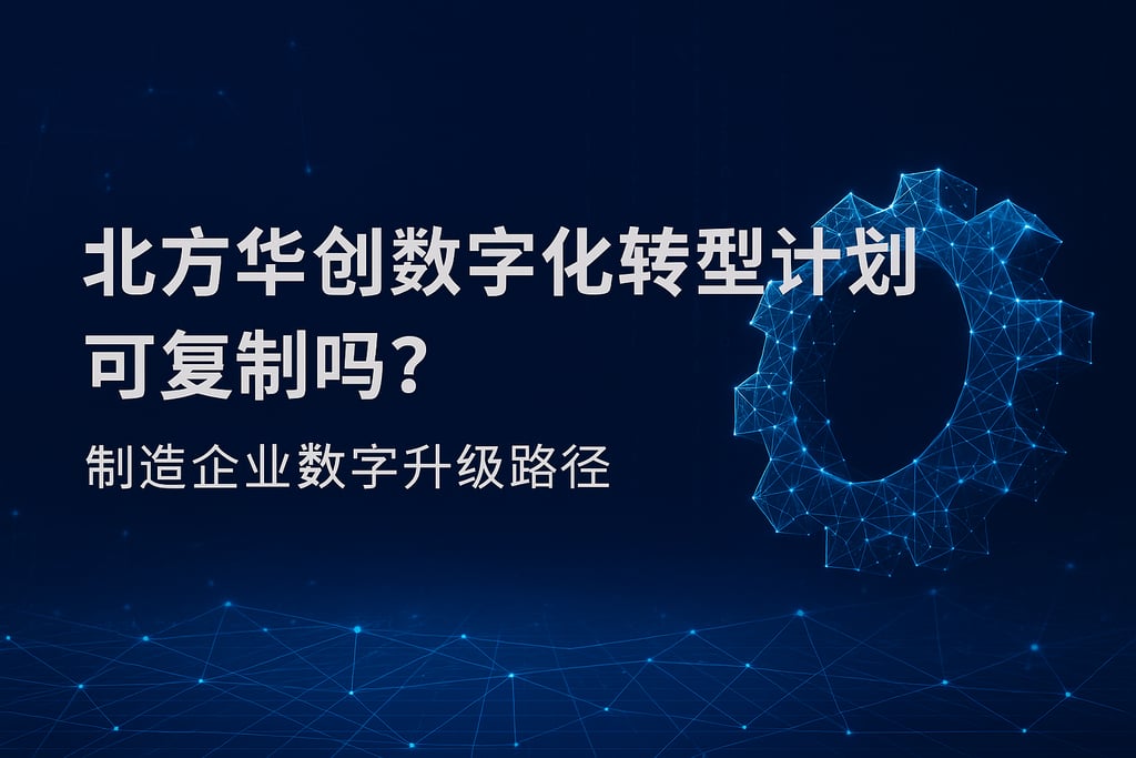 北方华创数字化转型计划可复制吗？制造企业数字升级路径