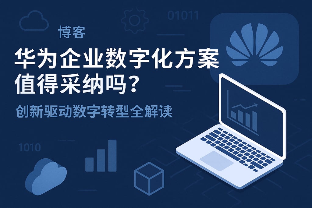 华为企业数字化方案值得采纳吗？创新驱动数字转型全解读