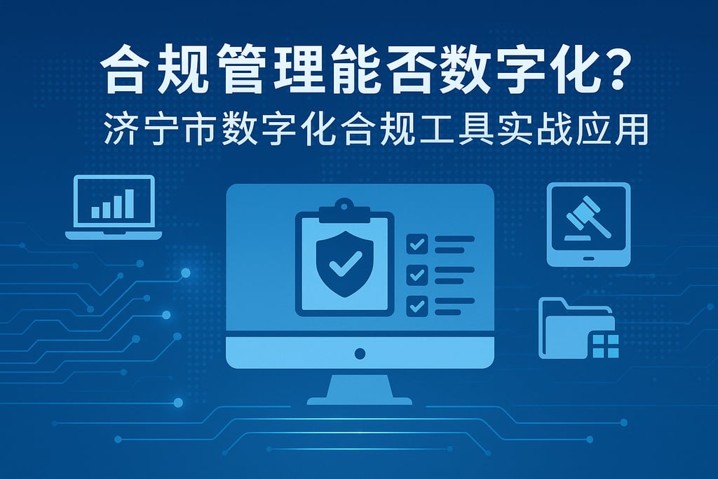 合规管理能否数字化？济宁市数字化合规工具实战应用
