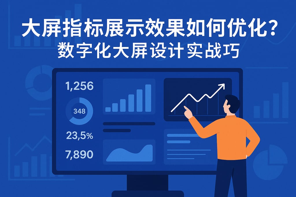 大屏指标展示效果如何优化？数字化大屏设计实战技巧