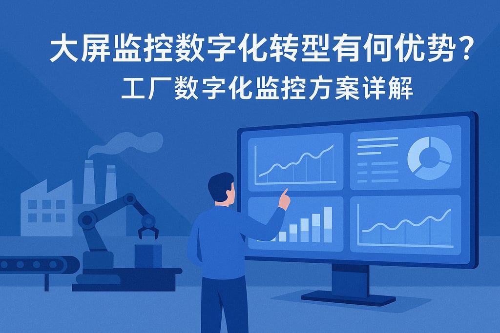 大屏监控数字化转型有何优势？工厂数字化监控方案详解