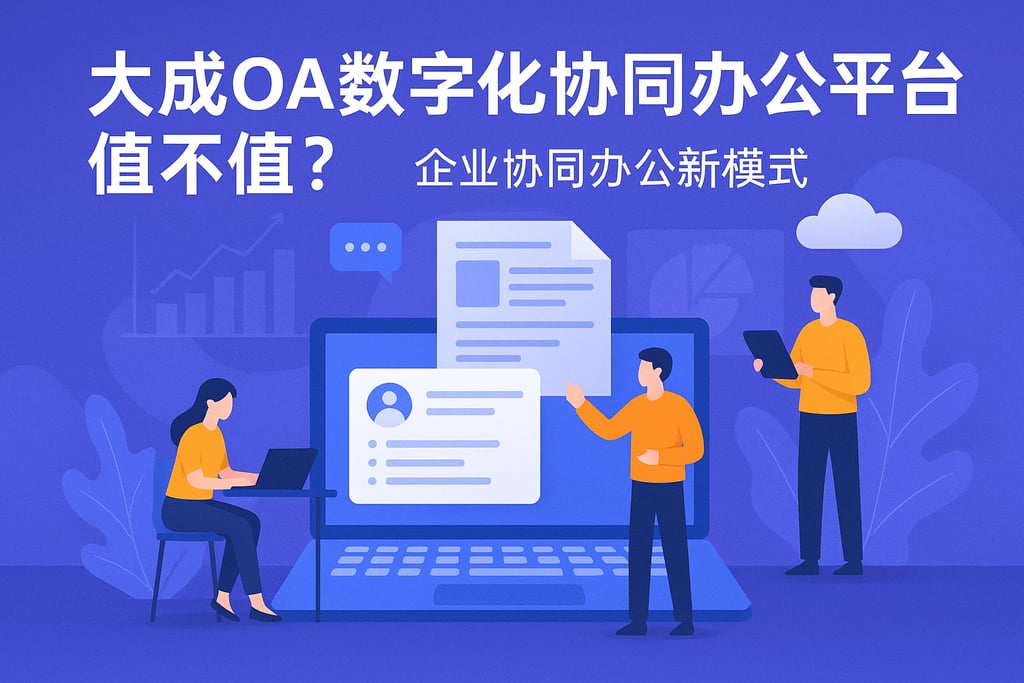 大成oa数字化协同办公平台值不值？企业协同办公新模式