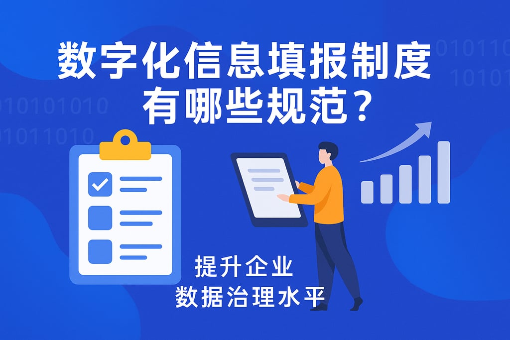 数字化信息填报制度有哪些规范？提升企业数据治理水平