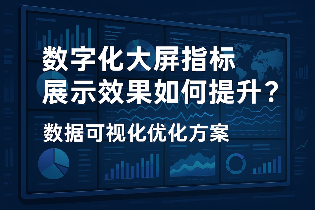 数字化大屏指标展示效果如何提升？数据可视化优化方案