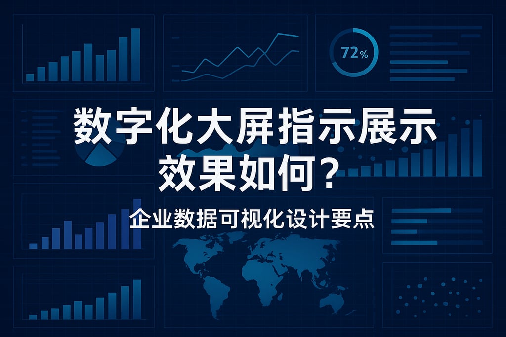 数字化大屏指标展示效果如何？企业数据可视化设计要点