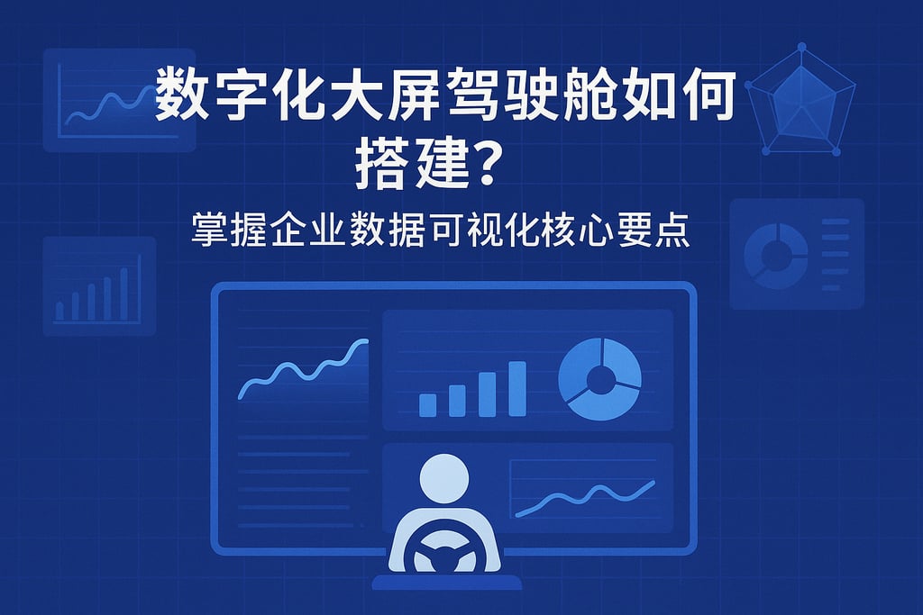 数字化大屏驾驶舱如何搭建？掌握企业数据可视化核心要点