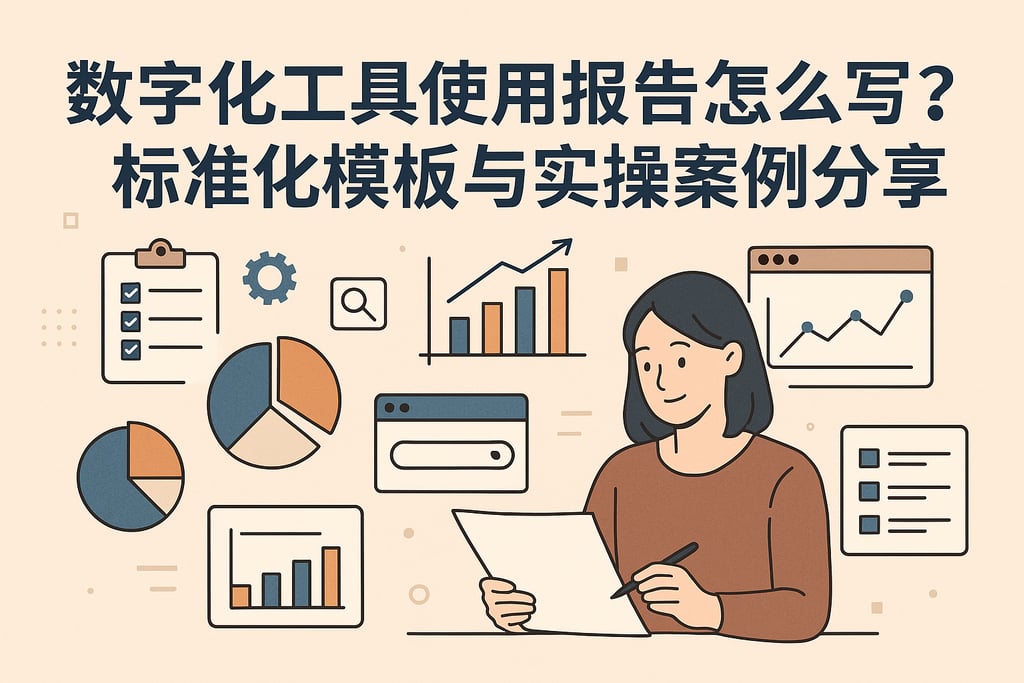 数字化工具使用报告怎么写？标准化模板与实操案例分享