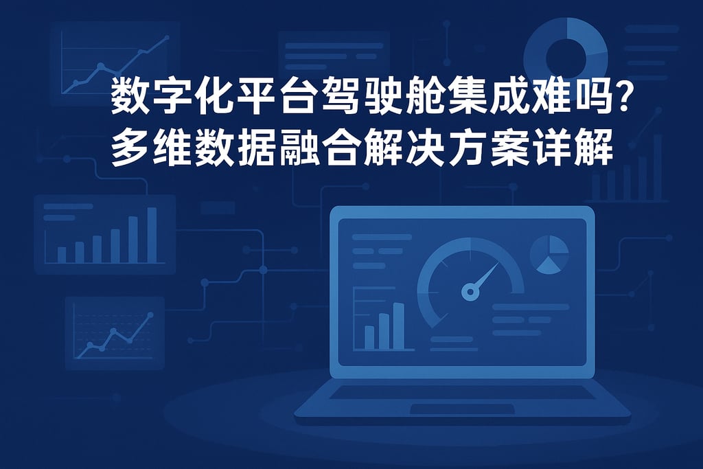 数字化平台驾驶舱集成难吗？多维数据融合解决方案详解