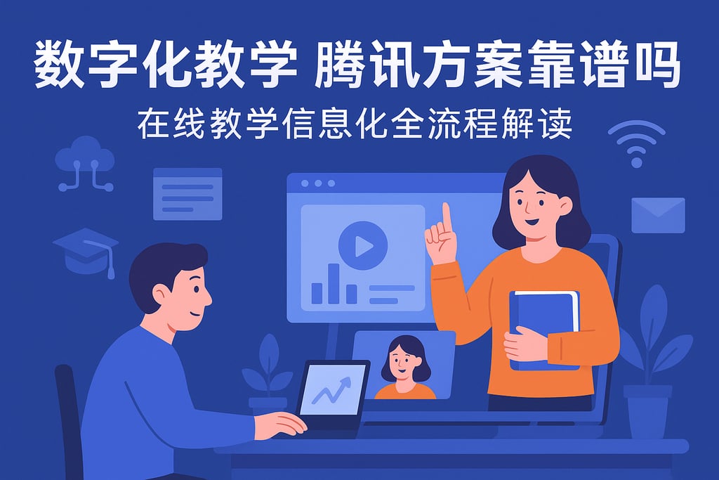 数字化教学腾讯方案靠谱吗？在线教学信息化全流程解读