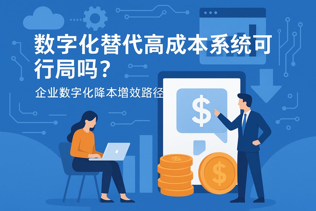 数字化替代高成本系统可行吗？企业数字化降本增效路径