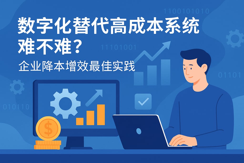 数字化替代高成本系统难不难？企业降本增效最佳实践