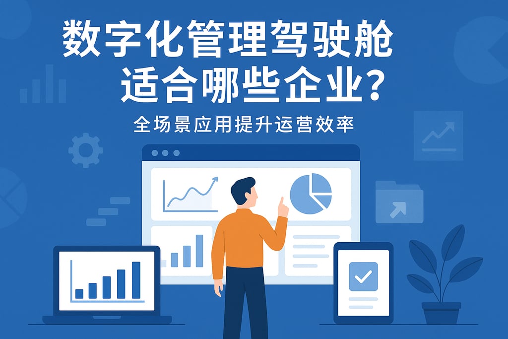 数字化管理驾驶舱适合哪些企业？全场景应用提升运营效率