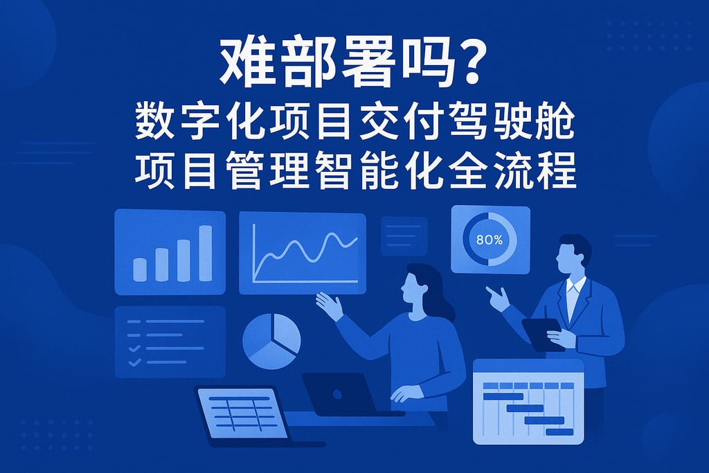 数字化项目交付驾驶舱难部署吗？项目管理智能化全流程