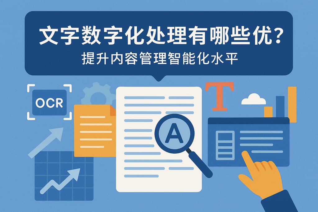 文字数字化处理有哪些优势？提升内容管理智能化水平