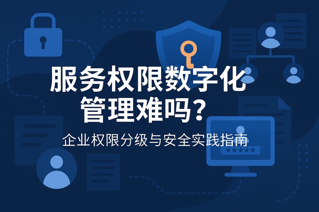 服务权限数字化管理难吗？企业权限分级与安全实践指南
